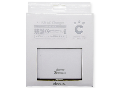 cheero 6 USB AC Charger CHE-316