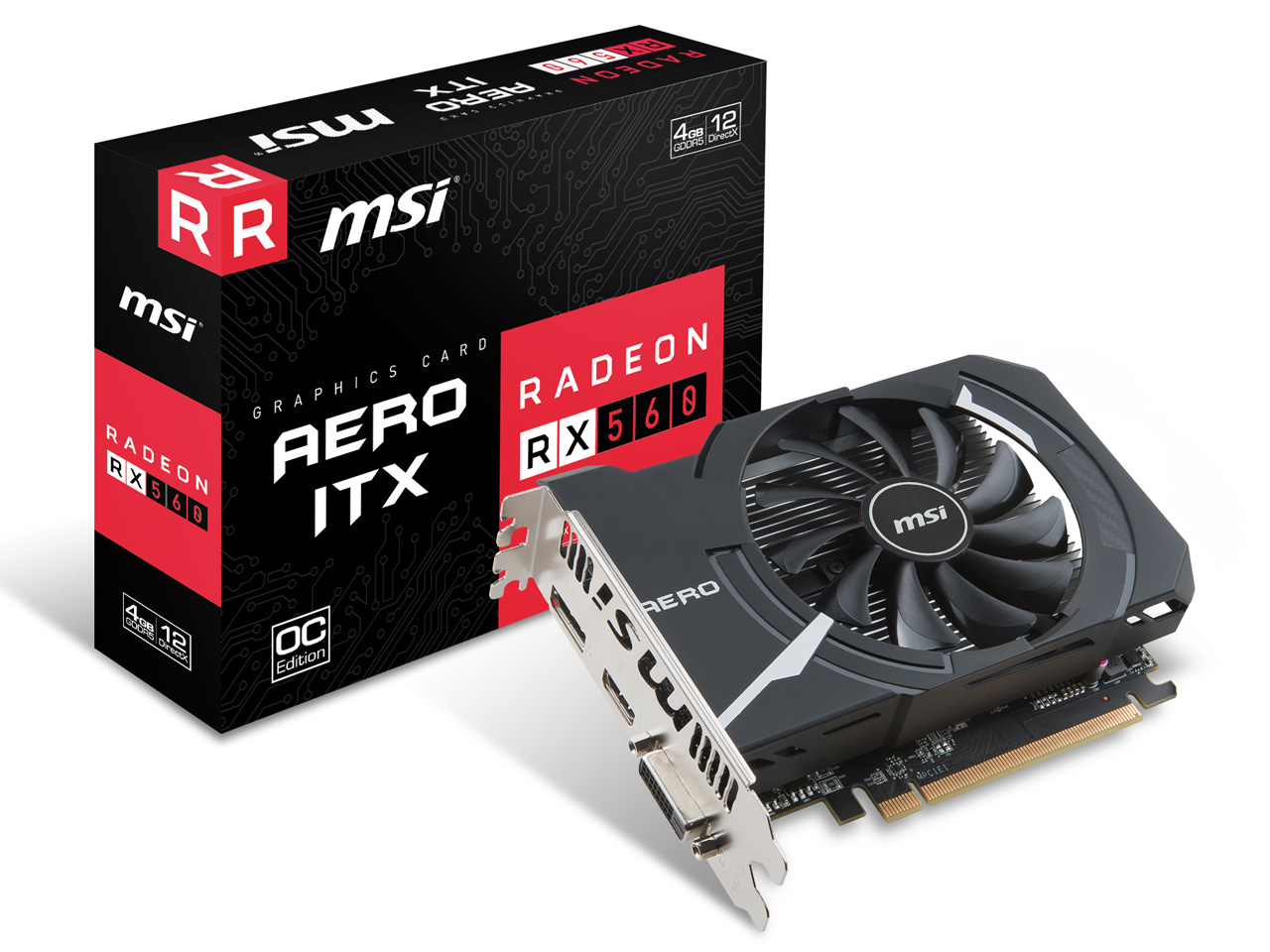 Radeon RX 560 AERO ITX 4G OC [PCIExp 4GB] �̐��i�摜