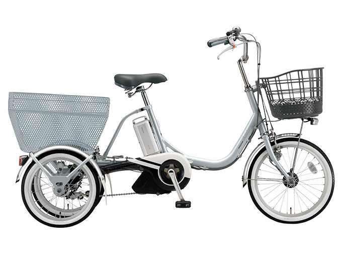 ともさん専用　ブリヂストン充電　電動アシスタワゴン三輪車 シルバー アシスタワゴン,ブリヂストン,電動自転車,電動三輪車,自転車生活課ゆう