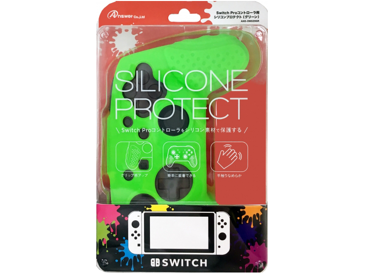 Switch Pro�R���g���[���p �V���R���v���e�N�g ANS-SW029GR [�O���[��]