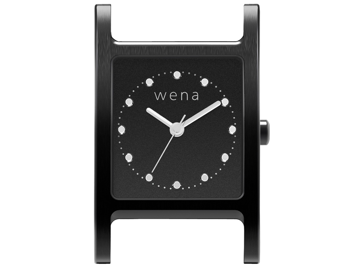 wena wrist Three Hands Square WN-WT11B [�v���~�A���u���b�N]