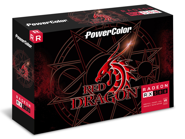 PowerColor Red Dragon Radeon RX 580 4GB GDDR5 AXRX 580 4GBD5-3DHDV2/OC [PCIExp 4GB]