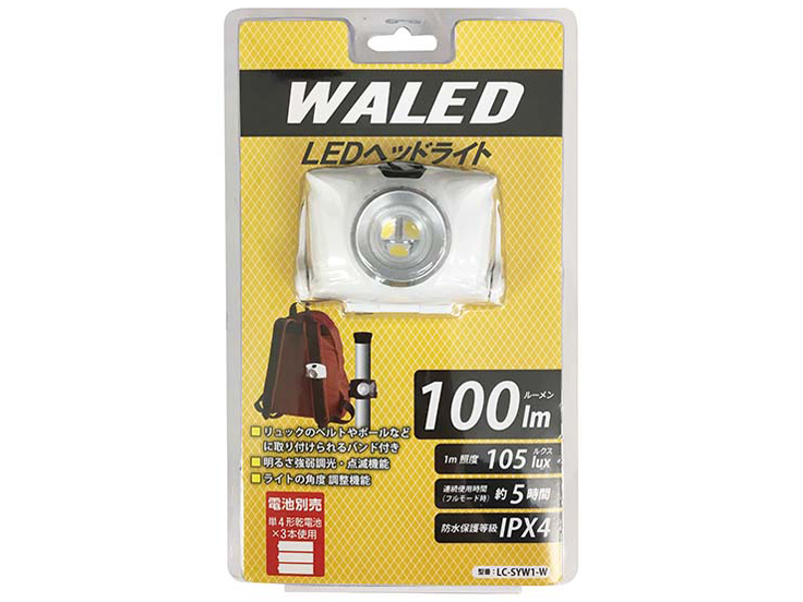 LED�w�b�h���C�g LC-SYW1-W [�z���C�g]