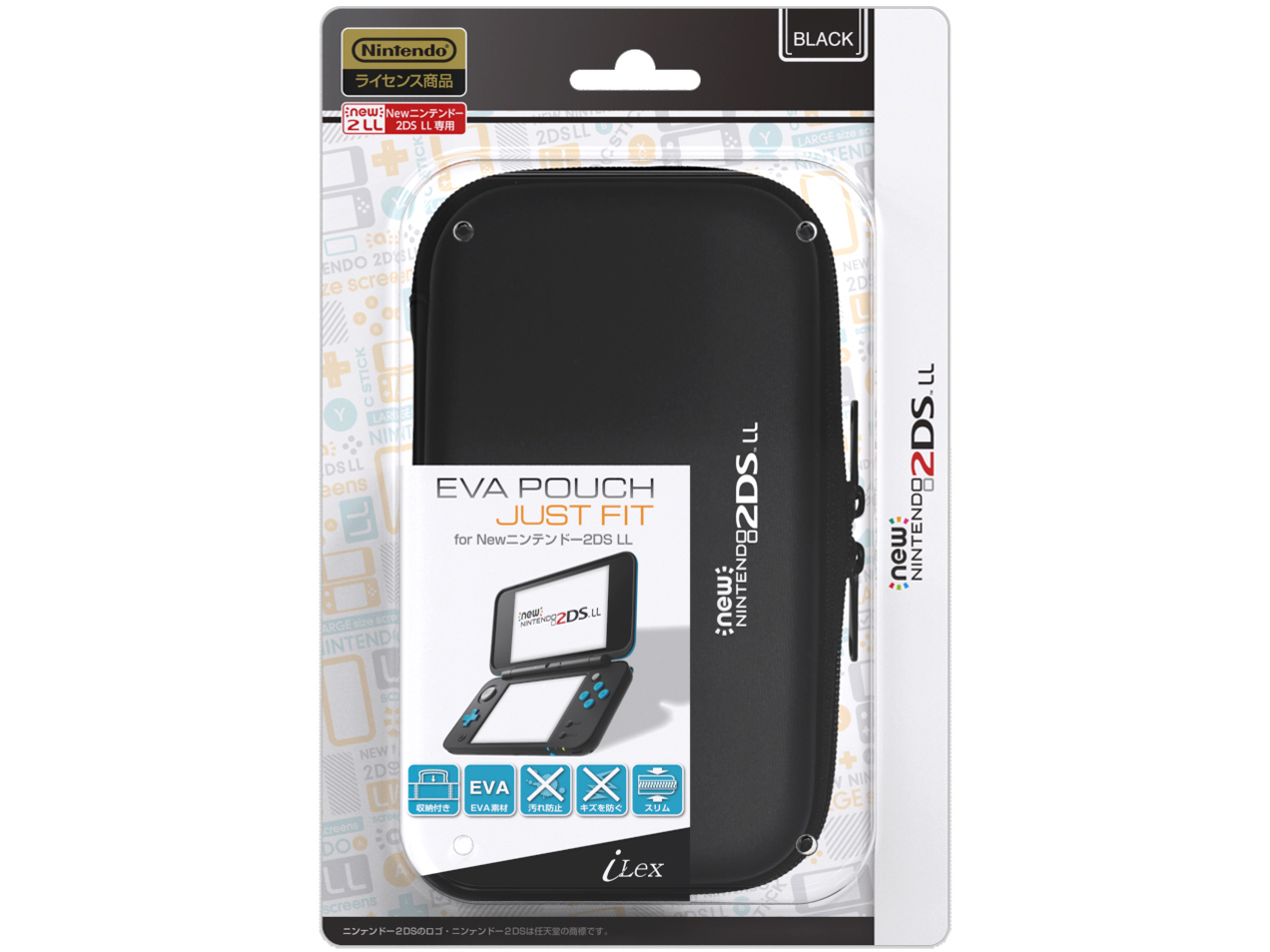 EVA Pouch Just Fit for New�j���e���h�[2DS LL ILX2L229 [�u���b�N]