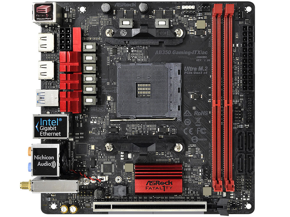 Fatal1ty AB350 Gaming-ITX/ac �̐��i�摜