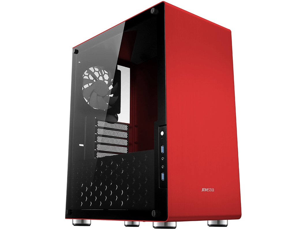 JONSBO U4レッド 強化ガラス PCケース JONSBO JONSBO U4 価格比較 - 価格.com