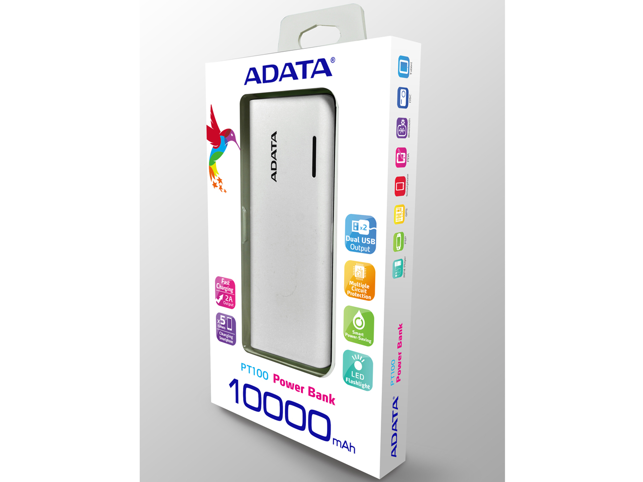 Power Bank APT100-10000M-5V-CWHBL [�z���C�g/�u���[]