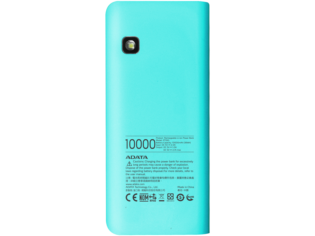 Power Bank APT100-10000M-5V-CTBPK [�e�B�t�@�j�[�u���[/�s���N]