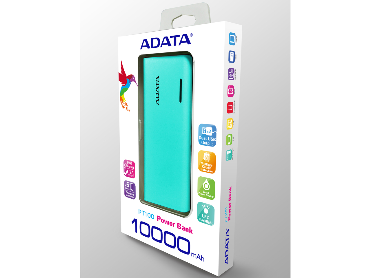 Power Bank APT100-10000M-5V-CTBPK [�e�B�t�@�j�[�u���[/�s���N]