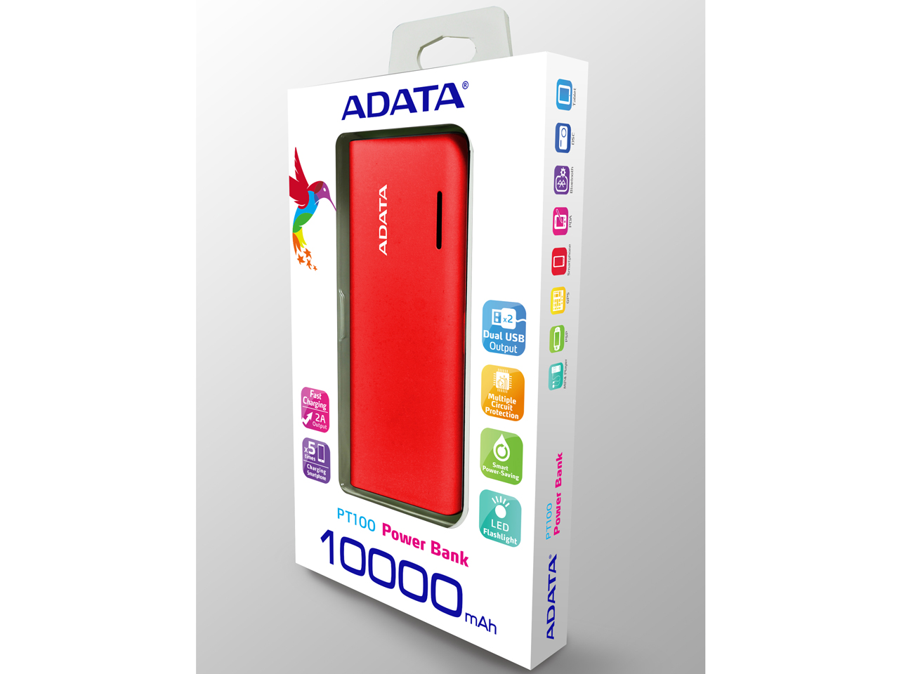 Power Bank APT100-10000M-5V-CRDOR [���b�h/�I�����W]