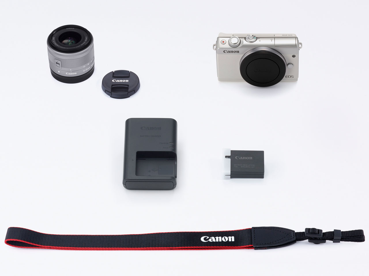 EOS M100 EF-M15-45 IS STM �����Y�L�b�g [�z���C�g]