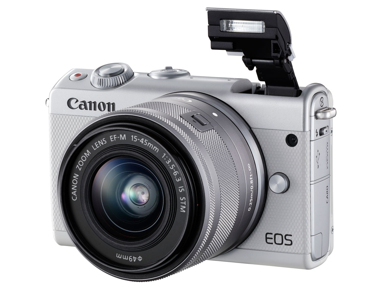 最新機能の-キヤノン EOS M100• ダブルズームキット ホワイ•ト