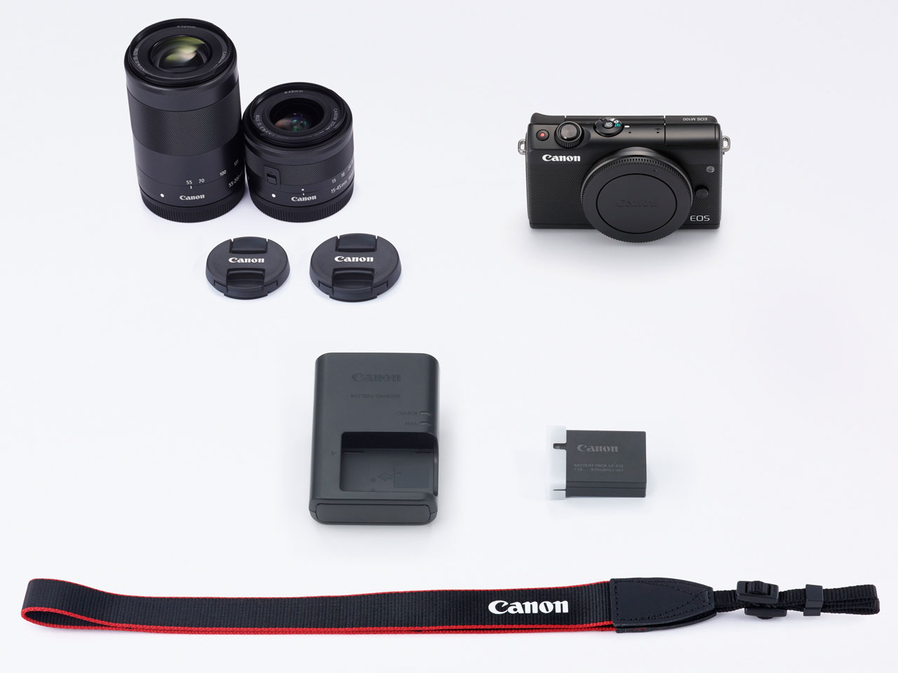 EOS M100 �_�u���Y�[���L�b�g [�u���b�N]