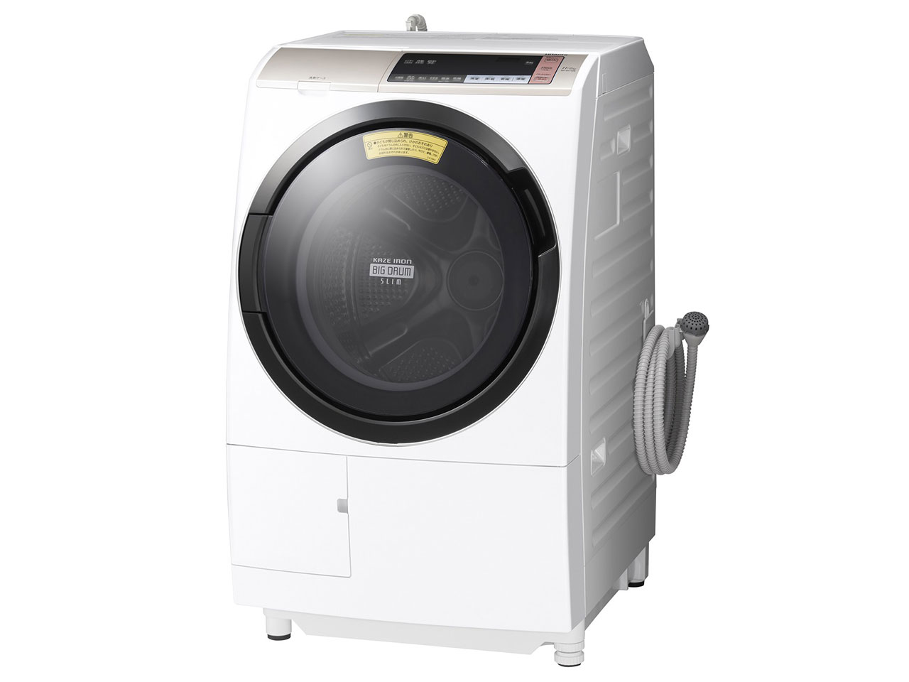 送料込！　温水機能　風アイロン搭載　日立　ドラム式洗濯機　BD-SV110AR 日立 ヒートリサイクル 風アイロン ビッグドラム BD-SV110BL