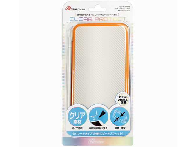 new2DSLL�p �N���A�v���e�N�g ANS-2D010CL [�N���A] �̐��i�摜