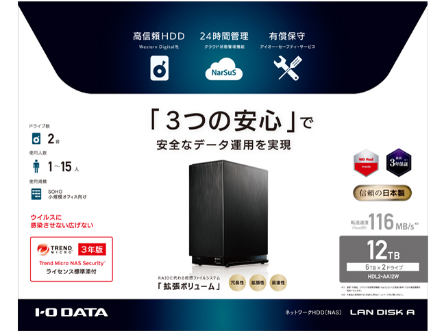 LAN DISK A HDL2-AA12W
