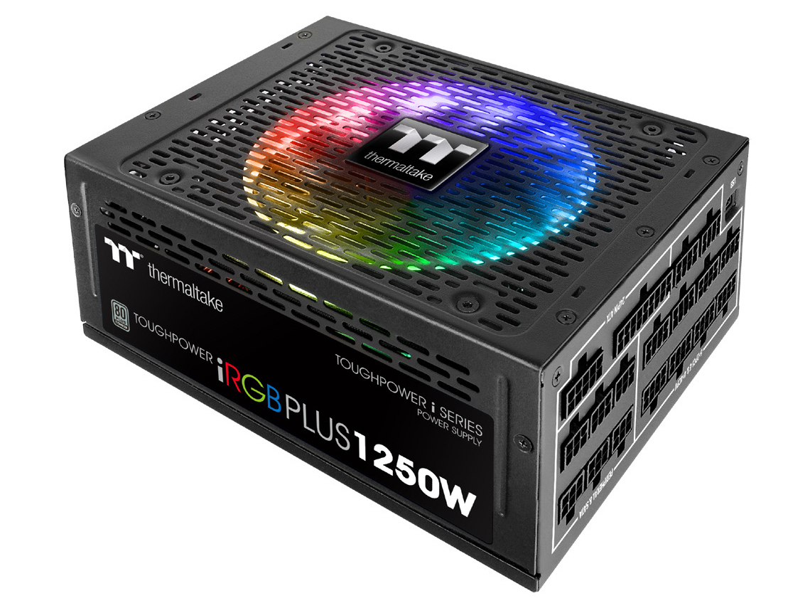 Toughpower DPS G Digital 1250W iRGB PLUS FAN TITANIUM PS-TPI-1250DPCTJP-T [Black] �̐��i�摜
