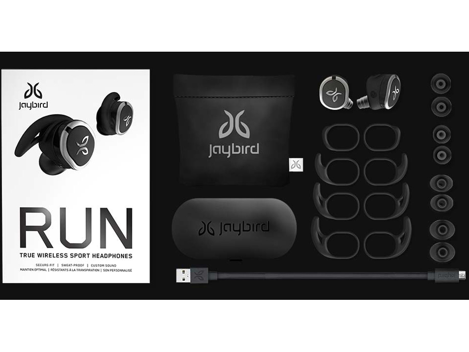 RUN TRUE WIRELESS SPORT HEADPHONES JBD-RUN-001BK [JET]