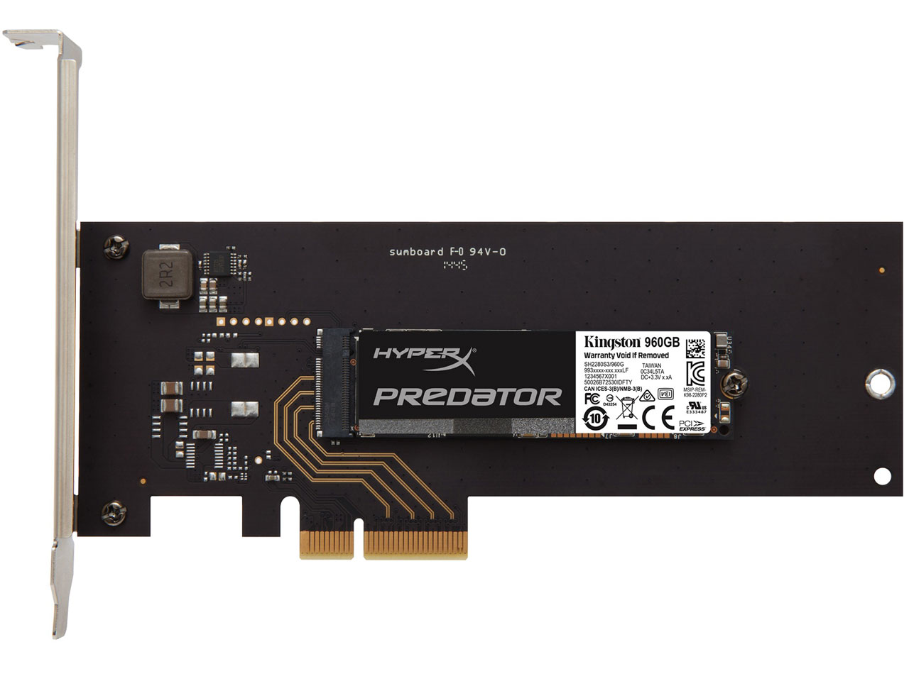 HyperX Predator PCIe SSD SHPM2280P2H/960G �̐��i�摜