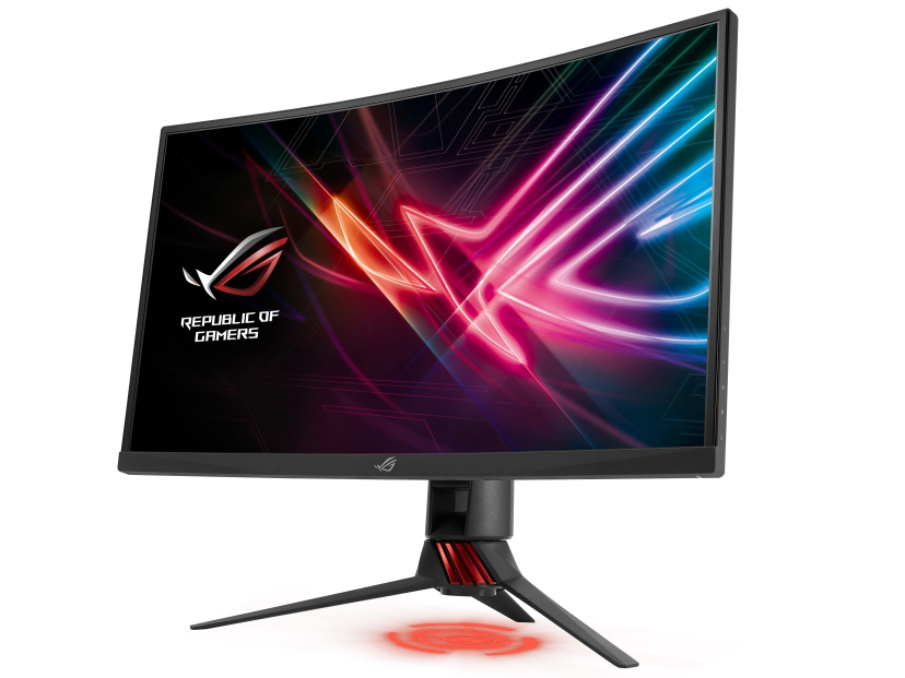 ROG STRIX XG27VQ [27�C���` �_�[�N�O���C/Red]