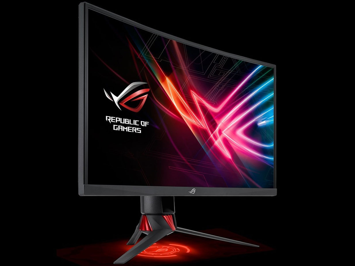 ROG STRIX XG27VQ [27�C���` �_�[�N�O���C/Red]