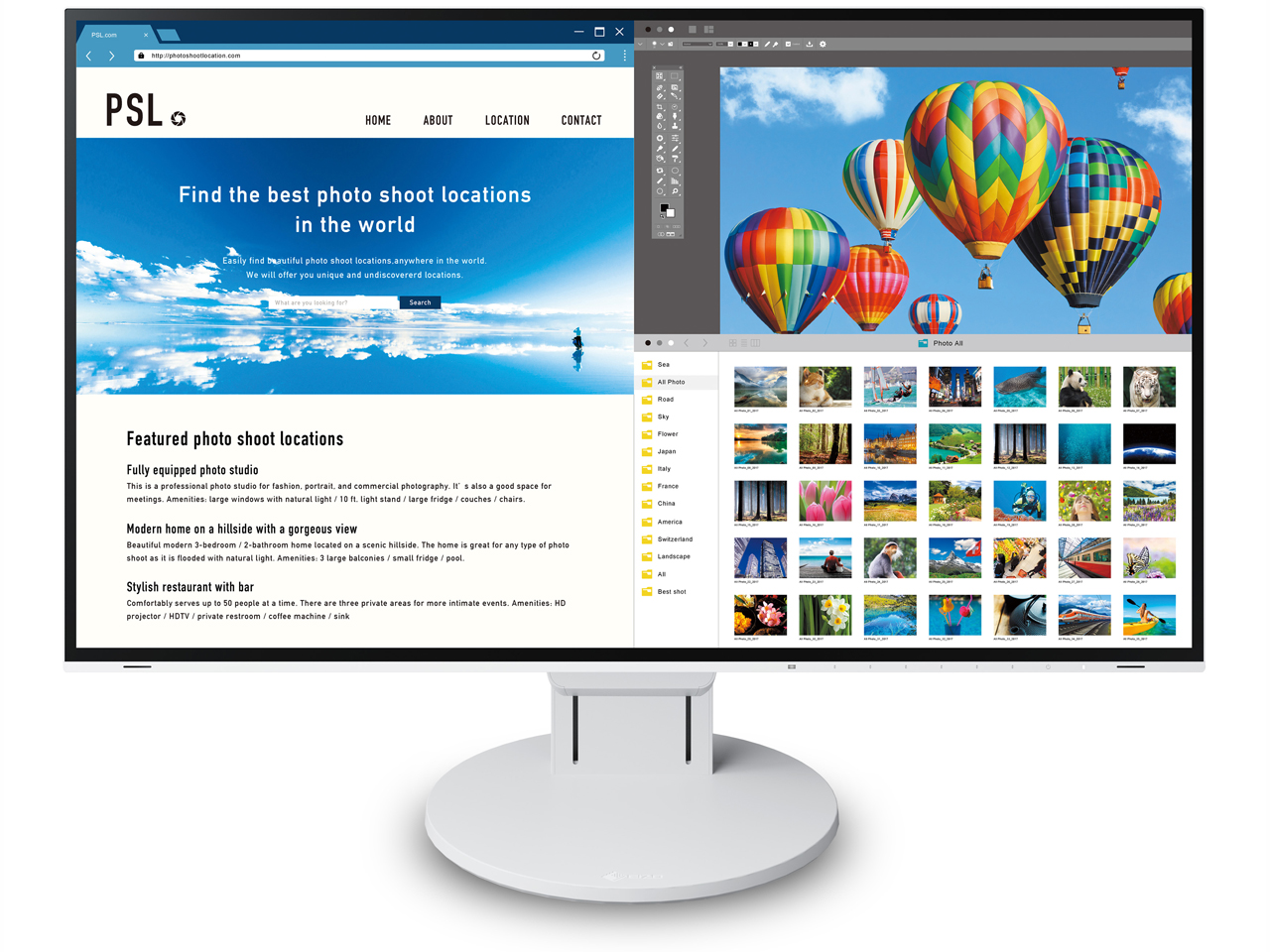 FlexScan EV2785-WT [27�C���` �z���C�g] �̐��i�摜