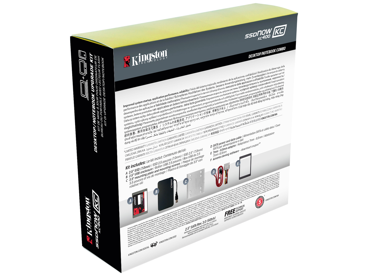 SSDNow KC400 Drive SKC400S3B7A/256G