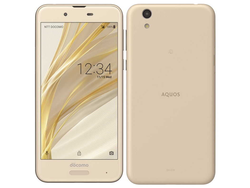 AQUOS sense SH-01K docomo [Champagne Gold] �̐��i�摜