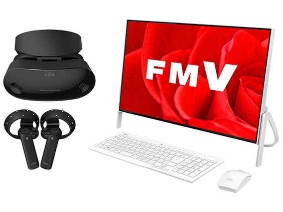 FMV ESPRIMO FH�V���[�Y WF1/B3 KC_WF1B3_A018 MR�w�b�h�Z�b�g�t���ECore i7�E������8GB�EOffice���ڃ��f�� [�z���C�g] �̐��i�摜