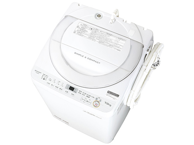 2017年式 7kg シャープ 縦型洗濯機 ES-GE7A-N SHARP 中古 洗濯機 シャープ 2〜3人分 7.0kg コンパクト 予約