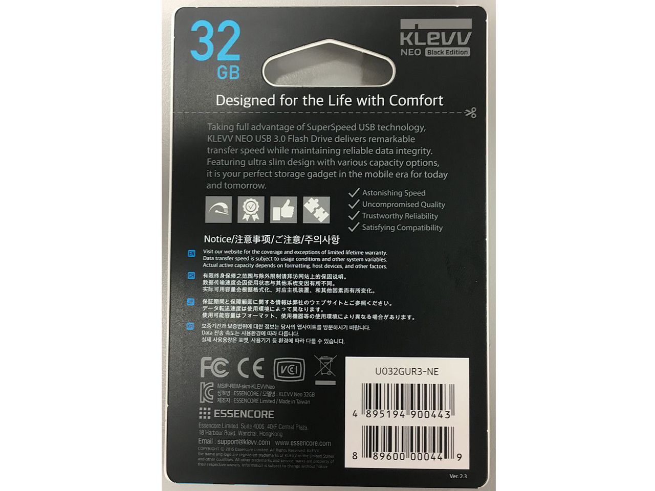 KLEVV NEO Black edition U032GUR3-NE [32GB]