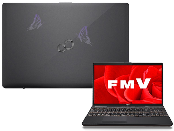 FMV LIFEBOOK AH�V���[�Y WA3/B3 KC_WA3B3_A091 WEB MART�I���W�i���f�U�C�� ������8GB�EHDD 1TB�EOffice���ڃ��f�� [�u���C�g�u���b�N] �̐��i�摜