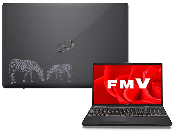 FMV LIFEBOOK AH�V���[�Y WA3/B3 KC_WA3B3_A092 WEB MART�I���W�i���f�U�C�� ������8GB�EHDD 1TB�EOffice���ڃ��f�� [�u���C�g�u���b�N] �̐��i�摜