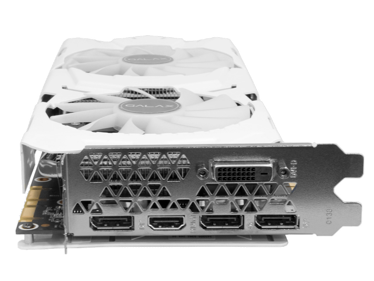 価格.com - 『本体 接続部分』 GALAKURO GK-GTX1070Ti-E8GB/WHITE [PCIExp 8GB] の製品画像