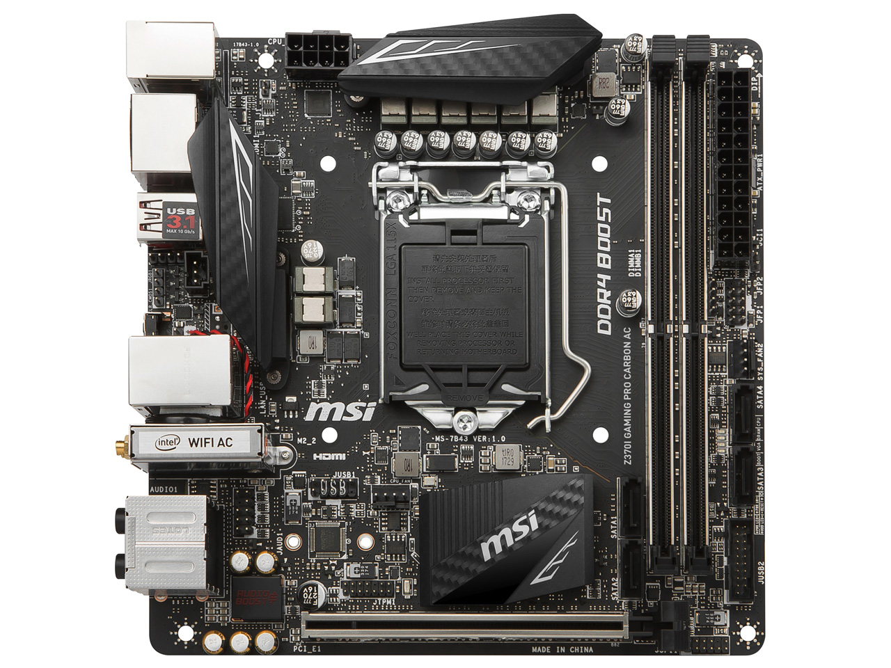 Z370I GAMING PRO CARBON AC �̐��i�摜