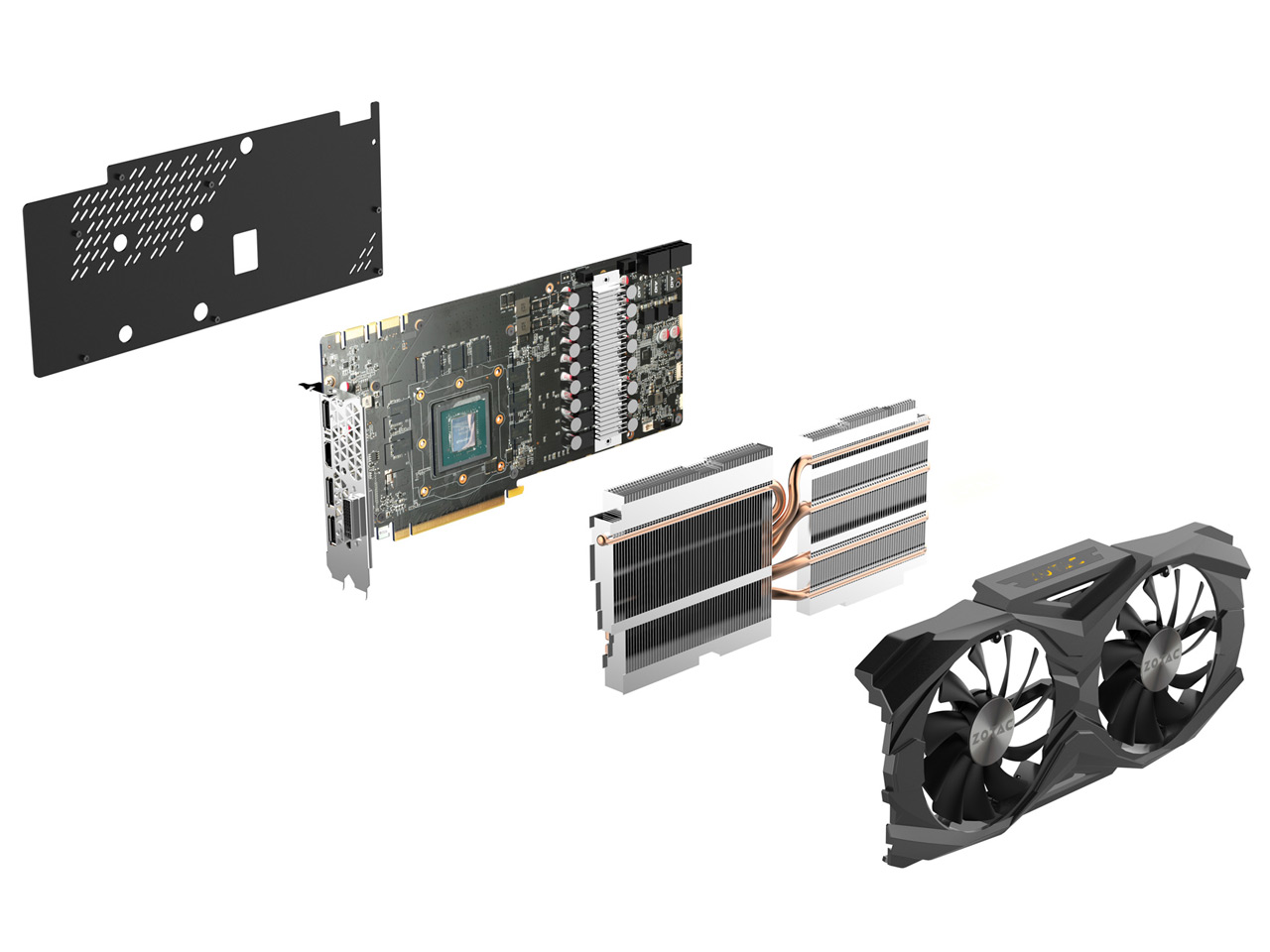 ZOTAC GeForce GTX 1070 Ti AMP Edition ZT-P10710C-10P [PCIExp 8GB]