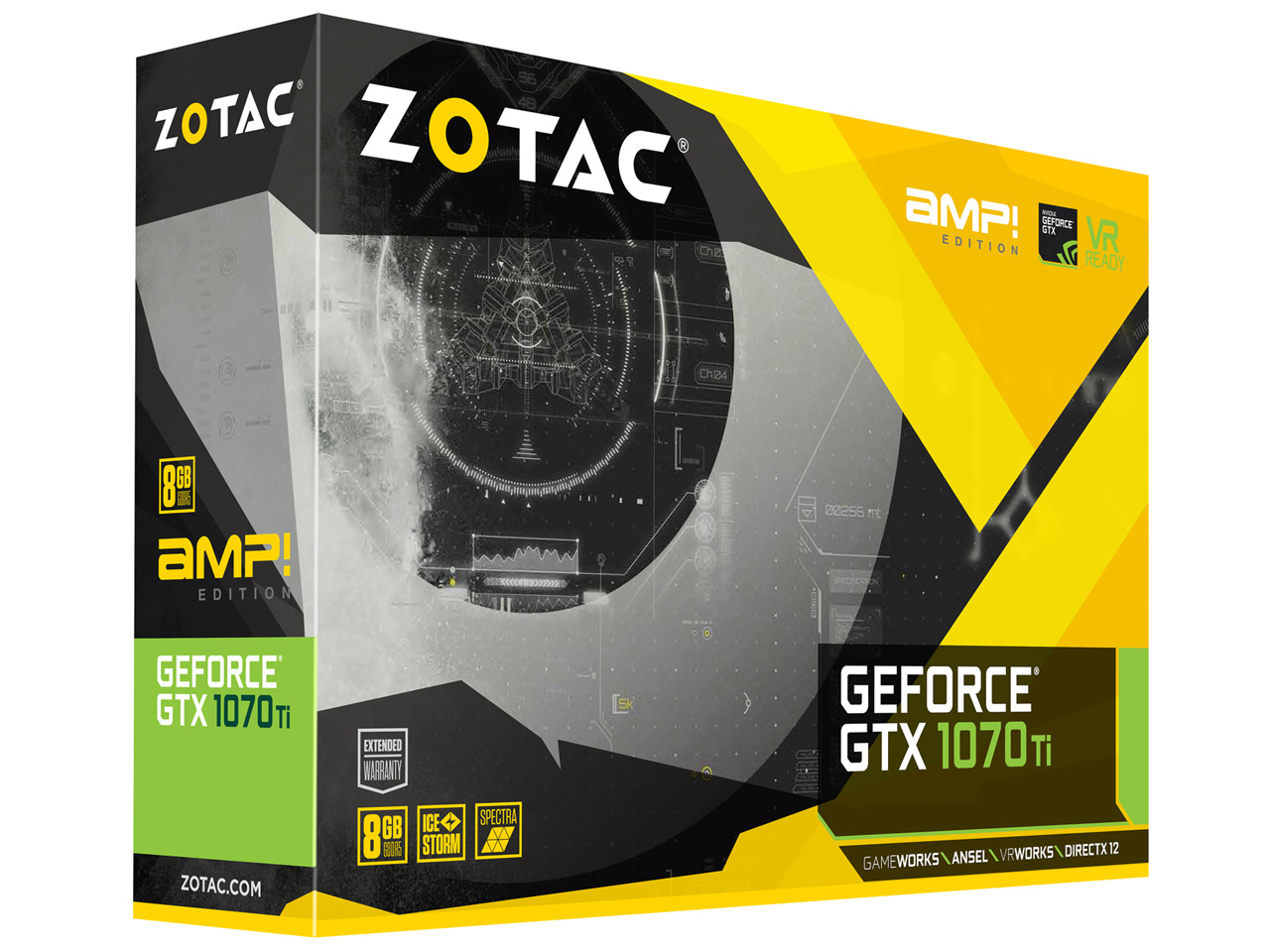 ZOTAC GeForce GTX 1070 Ti AMP Edition ZT-P10710C-10P [PCIExp 8GB]
