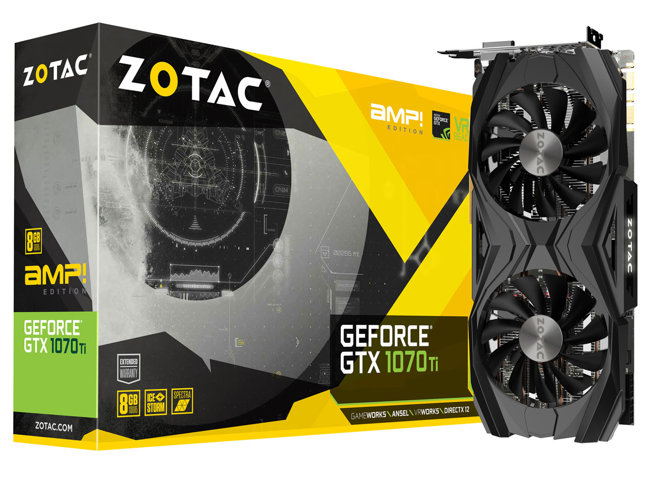 ZOTAC GeForce GTX 1070 Ti AMP Edition ZT-P10710C-10P [PCIExp 8GB] �̐��i�摜