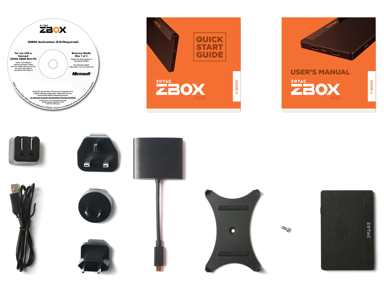 ZOTAC ZBOX PI225 ZBOX-PI225-W2B