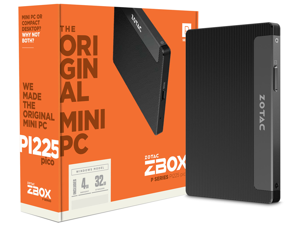 ZOTAC ZBOX PI225 ZBOX-PI225-W2B