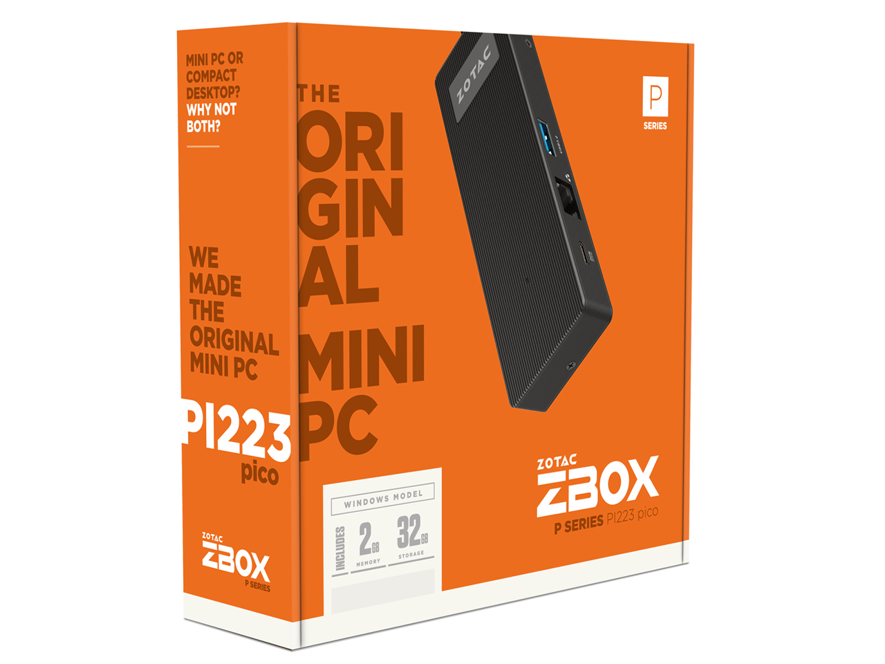 ZOTAC ZBOX PI223 ZBOX-PI223-W2B
