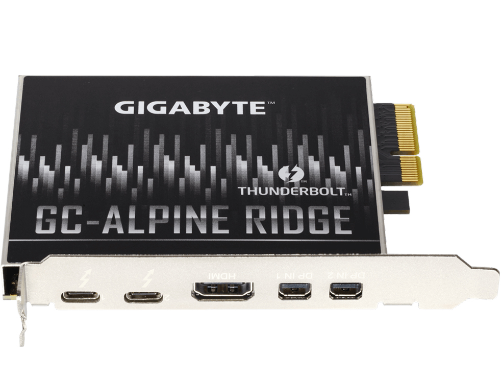 GC-ALPINE RIDGE Rev.1.0 [Thunderbolt3 Type-C/Mini DisplayPort/HDMI] �̐��i�摜