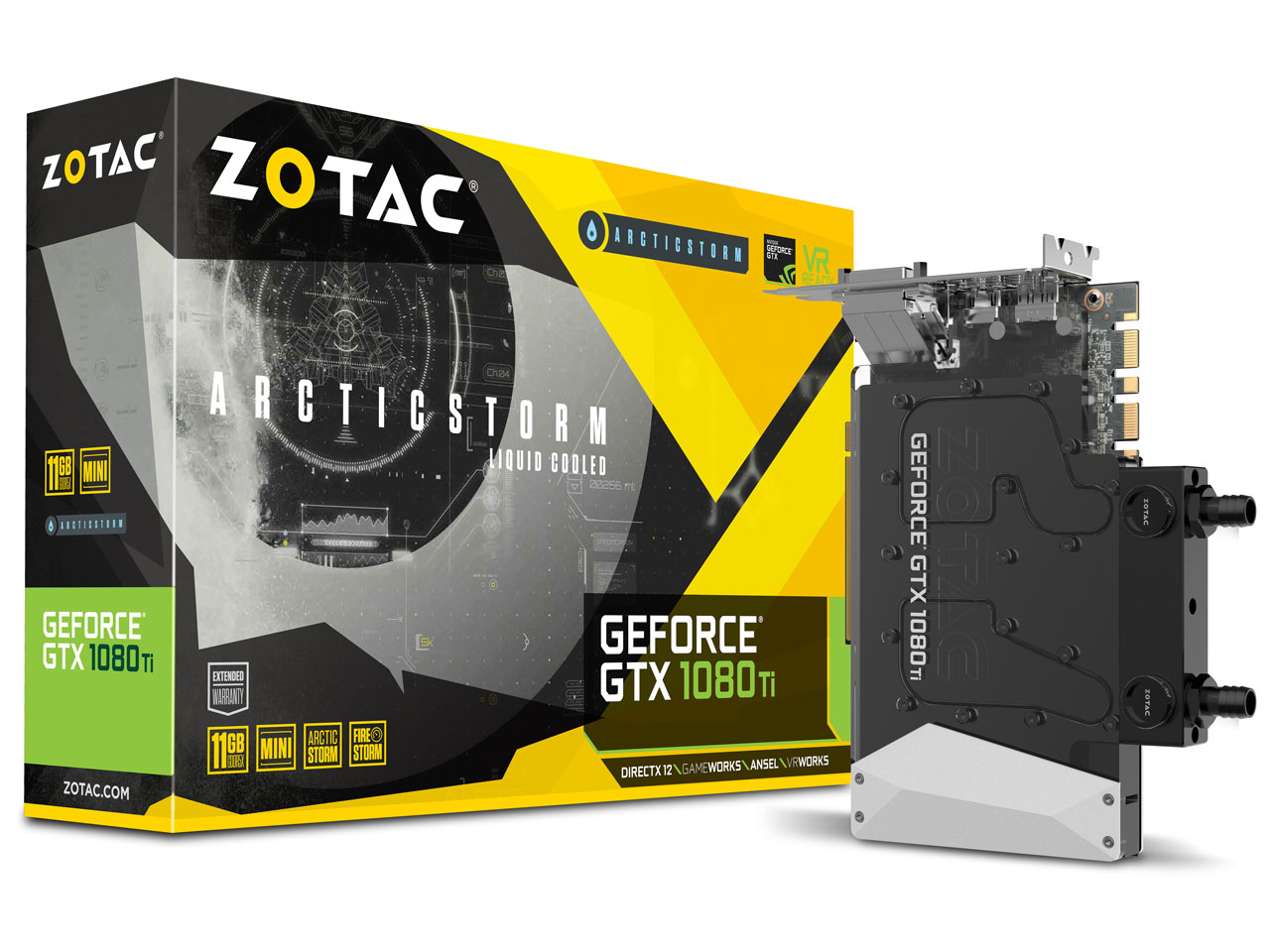 ZOTAC GeForce GTX 1080 Ti ArcticStorm Mini ZT-P10810H-30P [PCIExp 11GB] �̐��i�摜