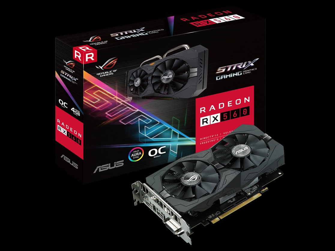 ROG-STRIX-RX560-O4G-EVO-GAMING [PCIExp 4GB] �̐��i�摜