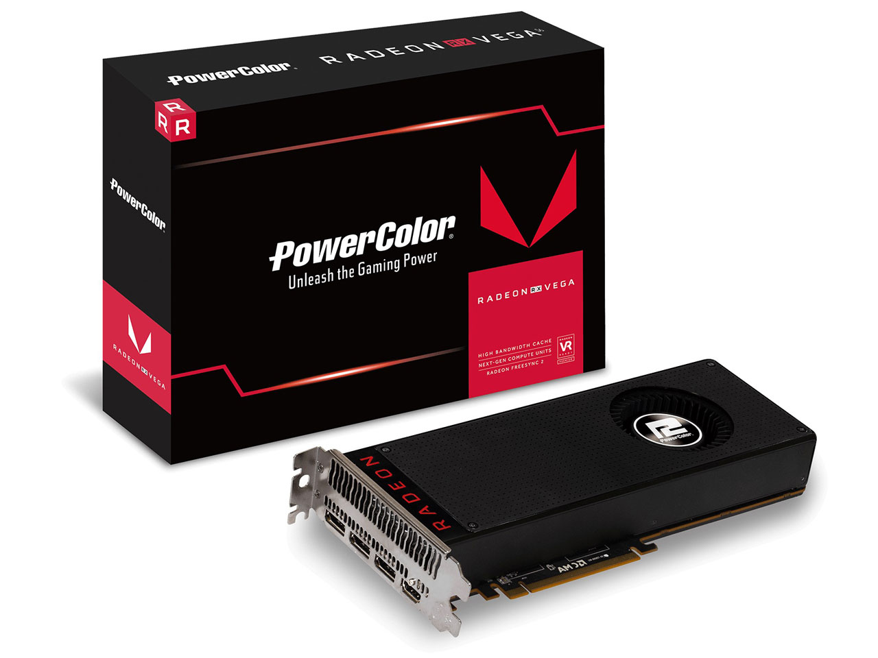 PowerColor Radeon RX VEGA 56 8GB HBM2 AXRX VEGA 56 8GBHBM2-3DH [PCIExp 8GB] �̐��i�摜