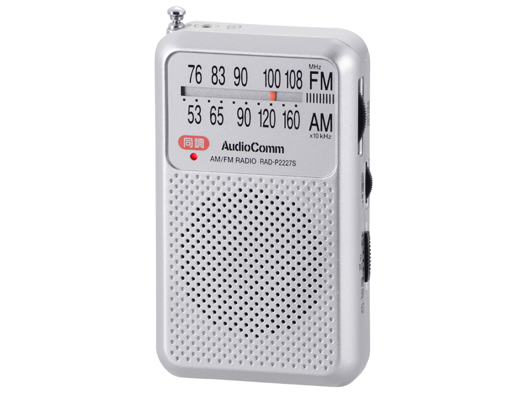 AudioComm RAD-P2227S-S [�V���o�[] �̐��i�摜