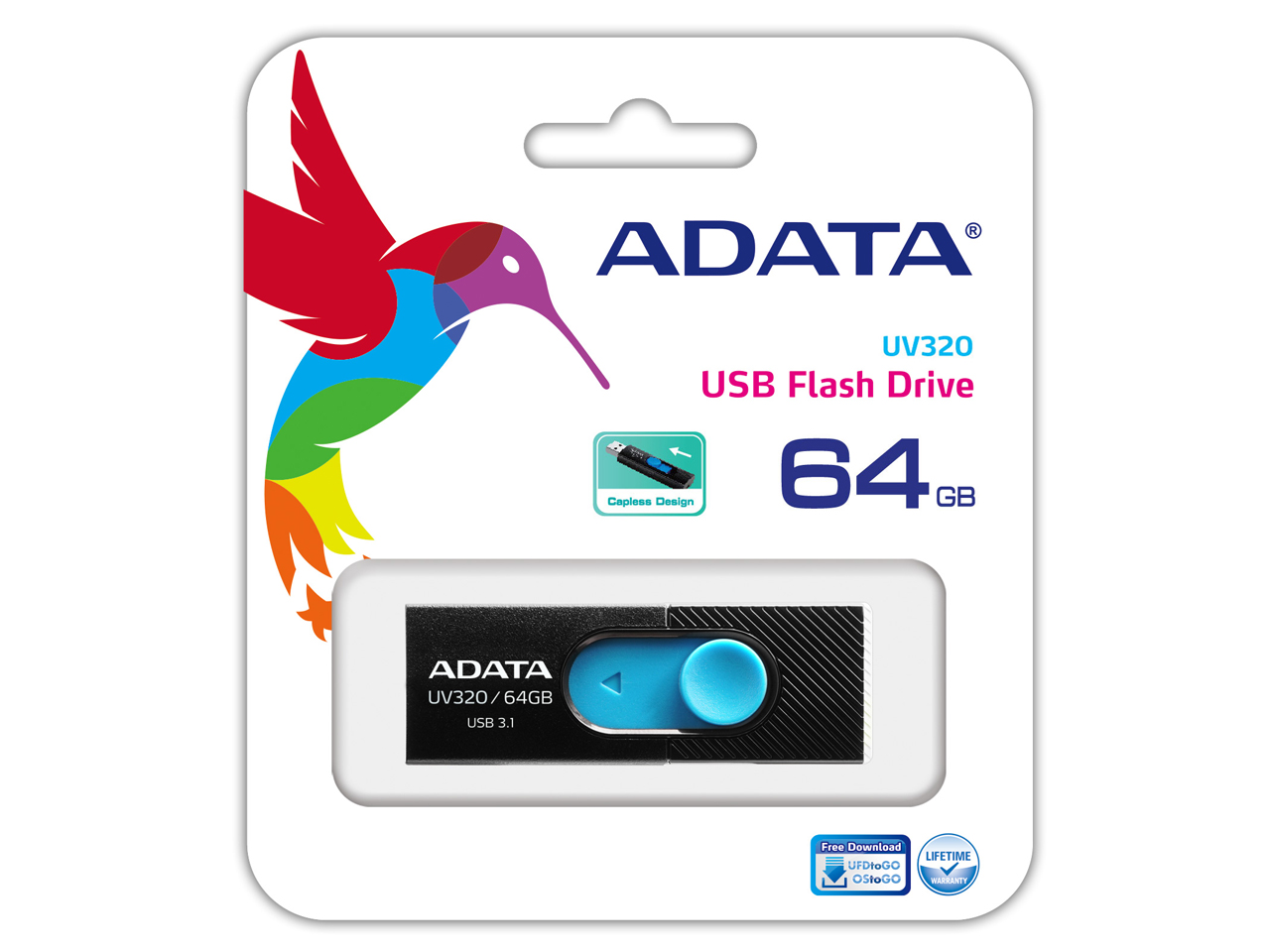 UV320 AUV320-64G-RBKBL [64GB �u���b�N/�u���[]