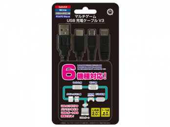 �}���`�Q�[��USB�[�d�P�[�u��V3(�e�@��p) CC-MUCV3-BK �̐��i�摜