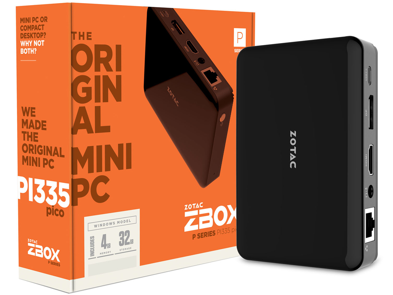 ZOTAC ZBOX PI335 ZBOX-PI335-W2B