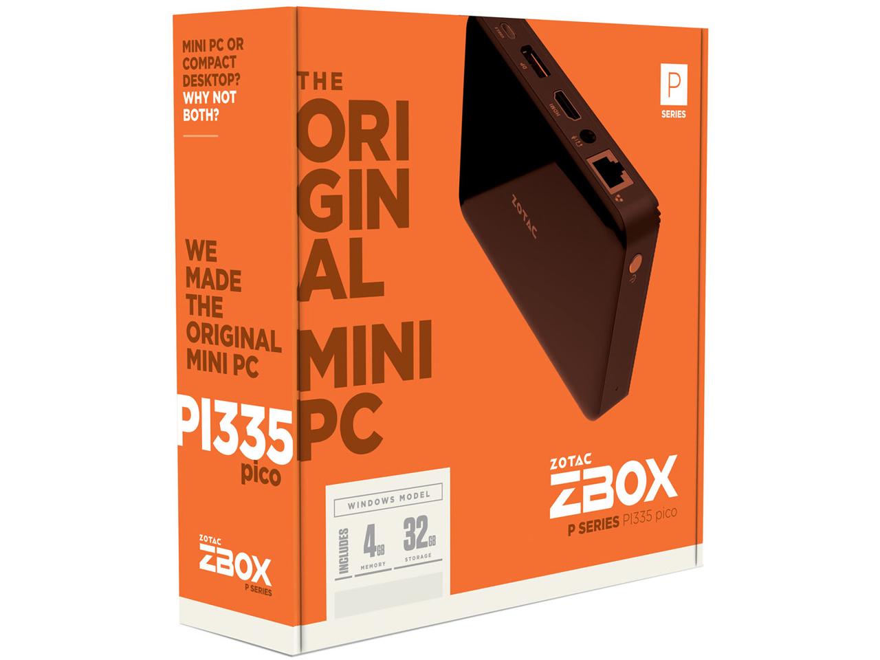 ZOTAC ZBOX PI335 ZBOX-PI335-W2B